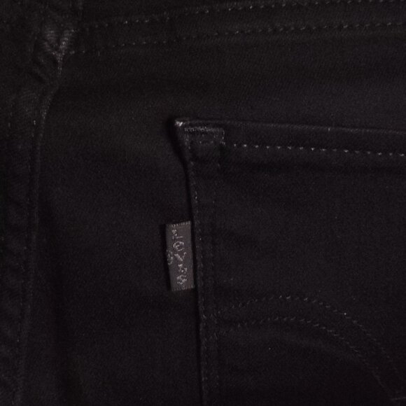 Levi's Women's Jeans Black Denim Mid-Rise Skinny Size 8 - Picture 7 of 7